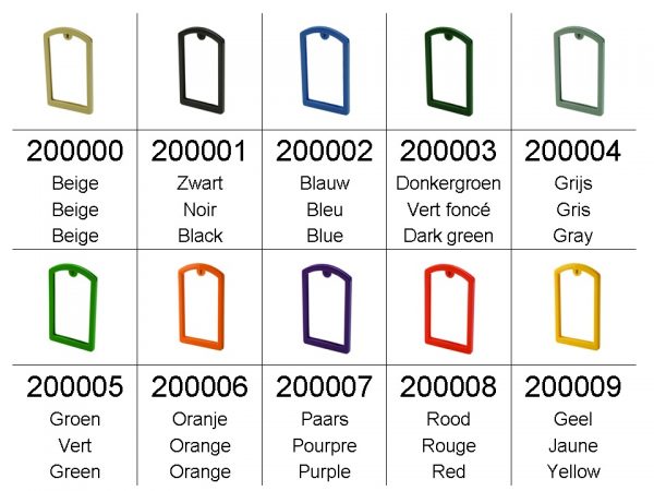 Label Safe Label Pocket Frame 24 each color – Stratson.eu